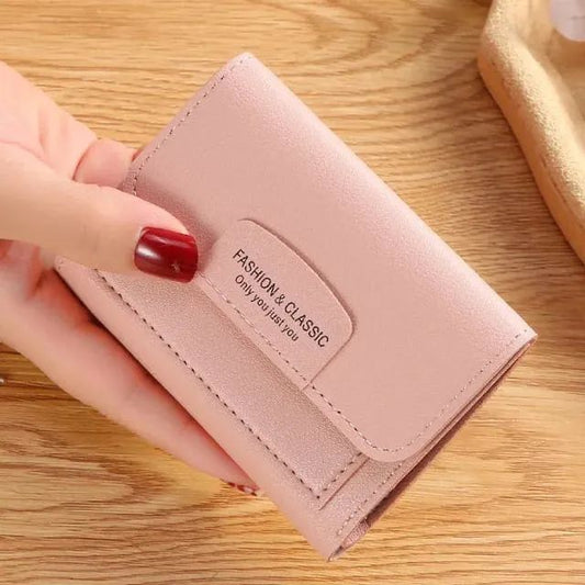 Leather Female Wallet Card Holder