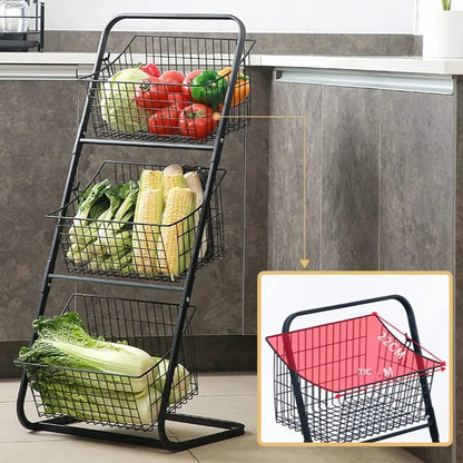 Metal Storage Basket 2 Layer