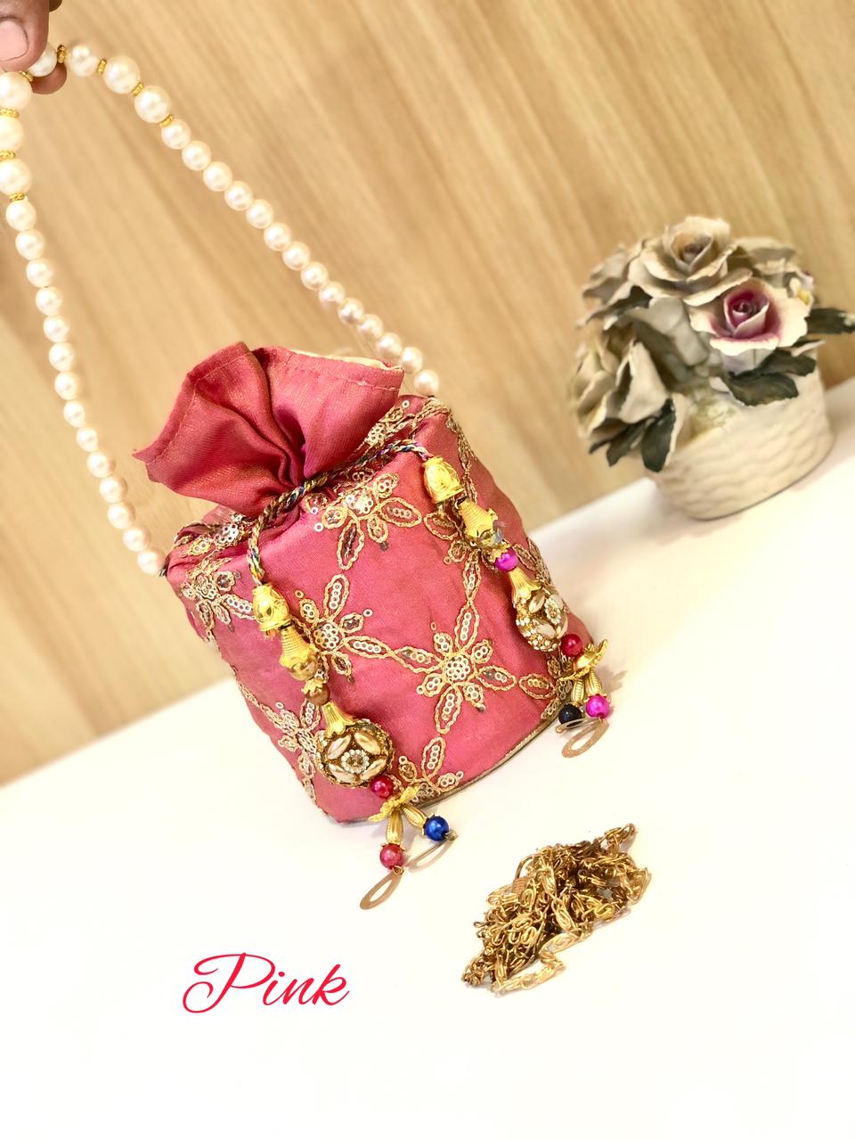 Bridal Potli Clutch  CrossBody Purse