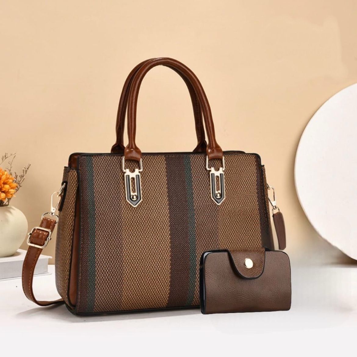 Shoulder & Top handle Bag Set 2 Pcs