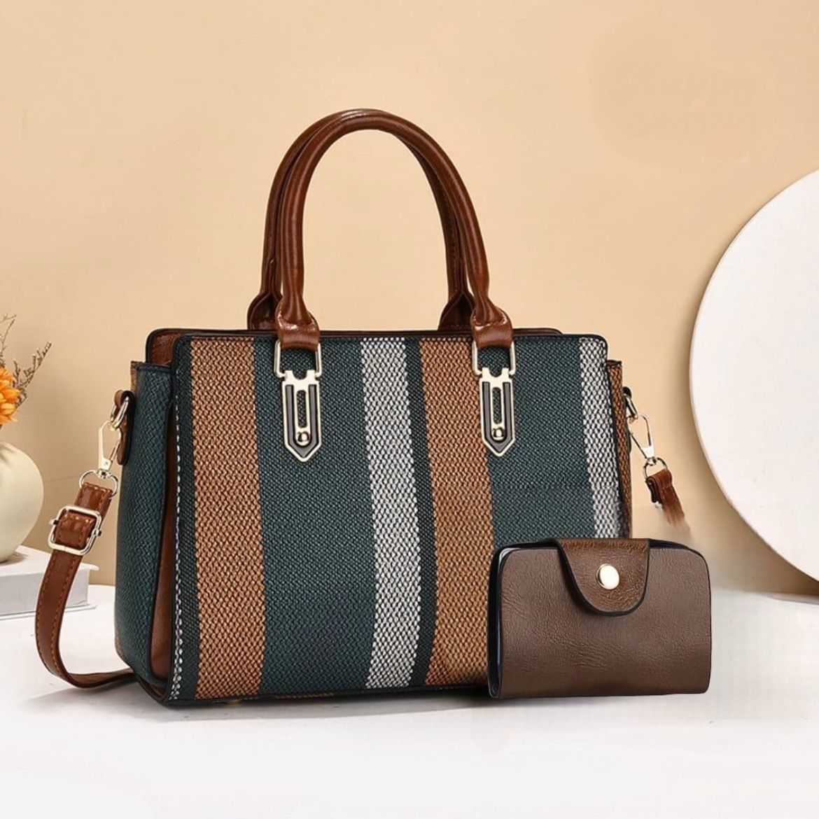 Shoulder & Top handle Bag Set 2 Pcs