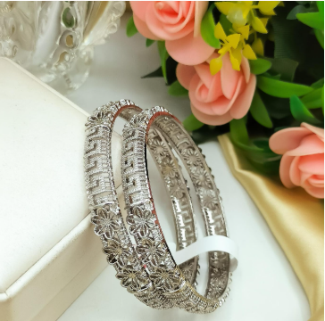 Fancy Gold Plated Bangle Set 2 PCs