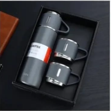 Double-Layer Stainless Steel Vacuum Flask Set