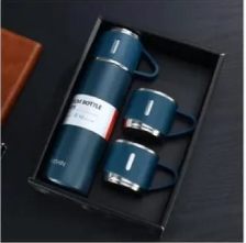 Double-Layer Stainless Steel Vacuum Flask Set