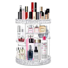 Diamond Shape Jewelry Organizer 12inch Large 360 Rotating