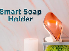 Smart Leaf-Shaped Soap Dish (Random Colors)