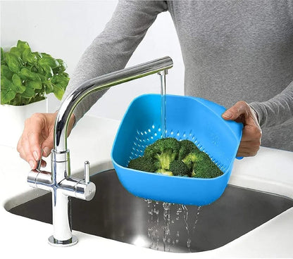 Plastic Kitchen Strainer Handle Basket