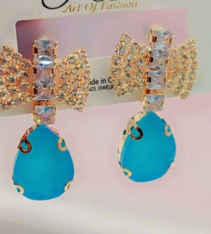 China Color Full Zircon Earrings