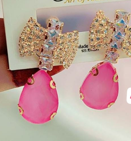 China Color Full Zircon Earrings