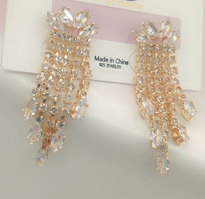 China Color Full Zircon Earrings