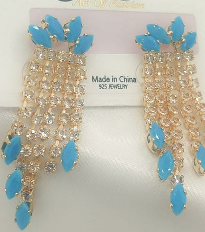 China Color Full Zircon Earrings