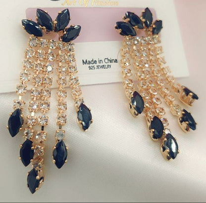 China Color Full Zircon Earrings