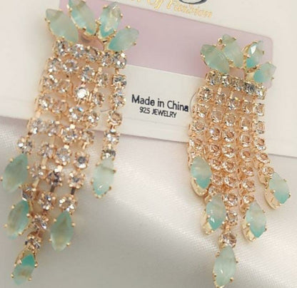 China Color Full Zircon Earrings