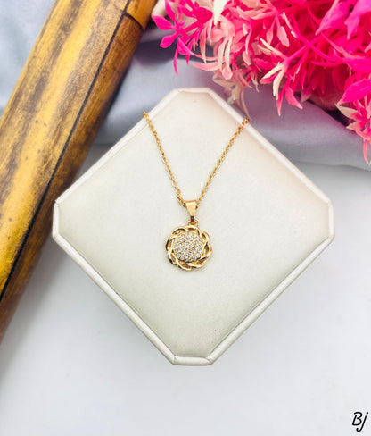 Fancy Beautiful Gold Plated Zircon Pendants