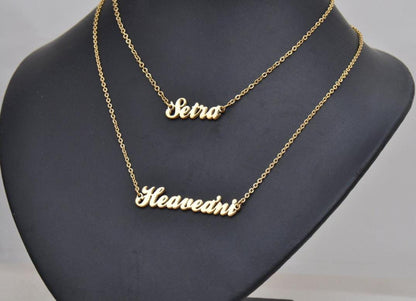 Customised Double Name Necklace