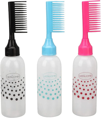 Silicone Hair Oil Comb Bottle