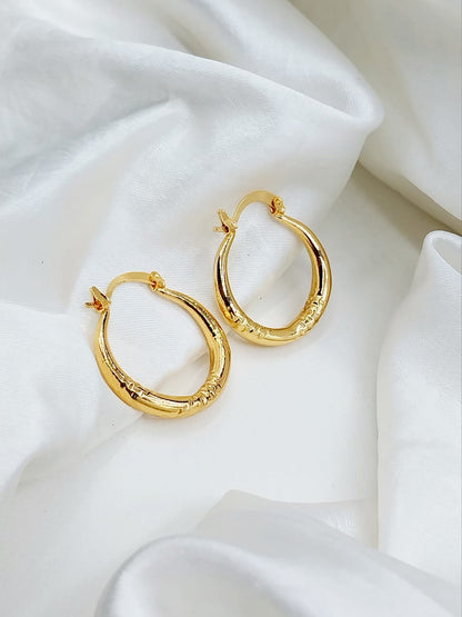 China Gold Plated Earrings (Bali)