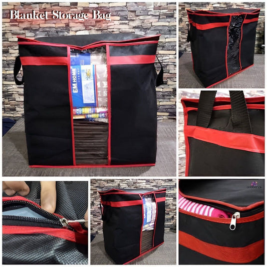 Black Storage Blanket Bag