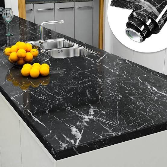 Marble Sheet Sticker For Kitchen