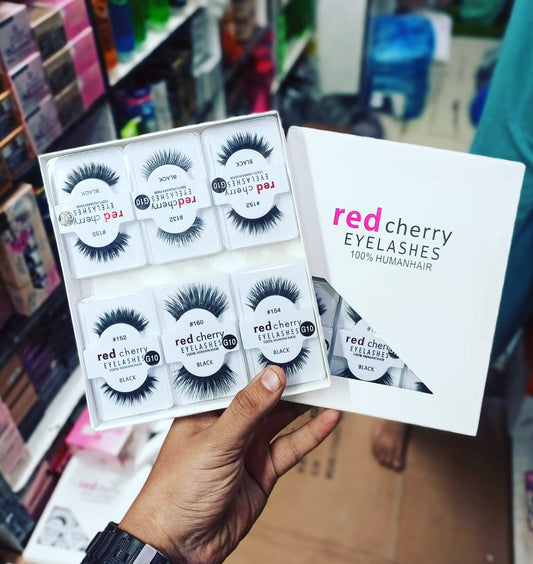 Red cherry Eyelashes 6 Pair each Box