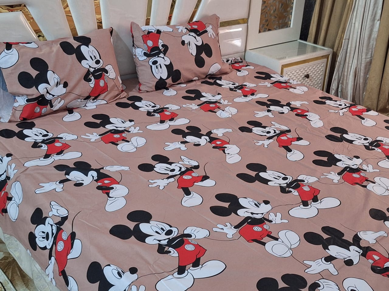 Micky Mouse Article Cotton Bedsheet