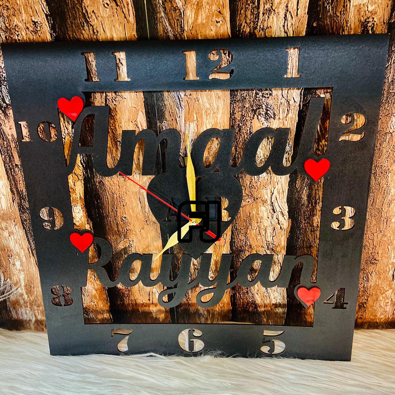 Customized Wooden Name CLock